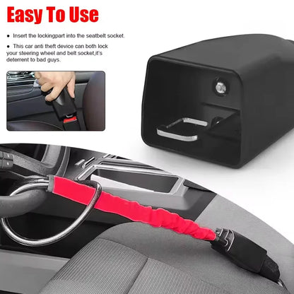 Steel Rope Steering Wheel Lock Anti-Theft