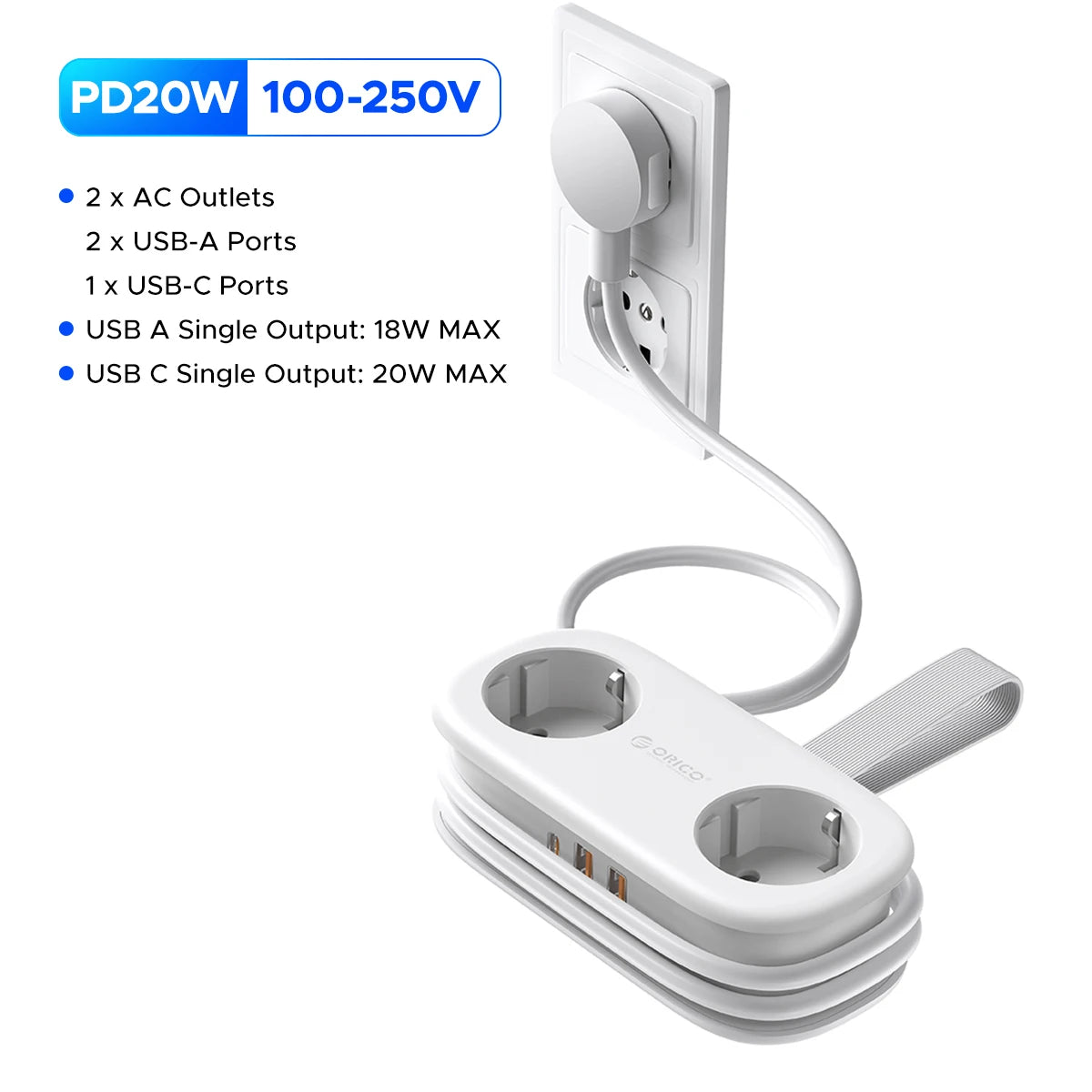 Smart Power Strip Fast Charging
