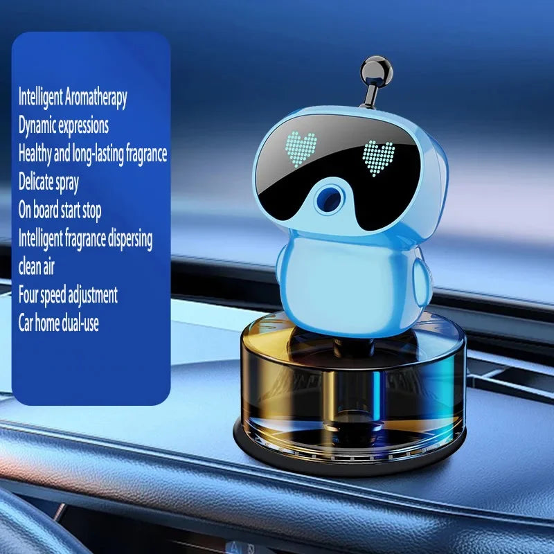AI Robot Car Aromatherapy Diffuser USB Rechargeable