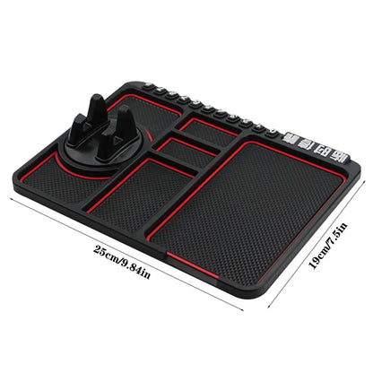 Car Non-Slip Mat Built-In Phone Holder
