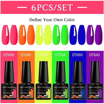 6pcs DIY Semi-Permanent Gel Polish Set