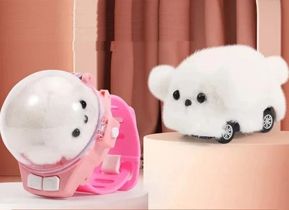 RC Watch Toy Plush Animal Mini Car