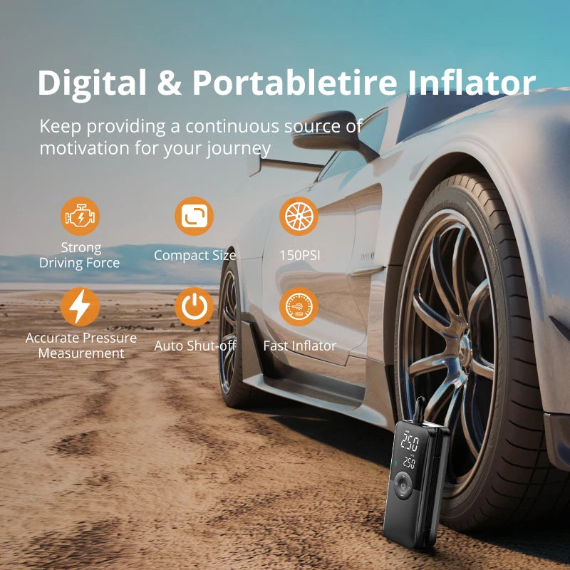 Smart Cordless Digital Tire Inflator