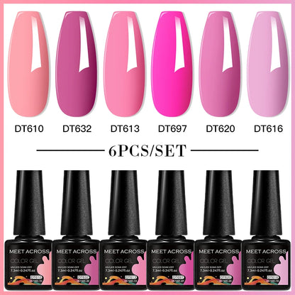 6pcs DIY Semi-Permanent Gel Polish Set