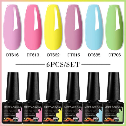 6pcs DIY Semi-Permanent Gel Polish Set