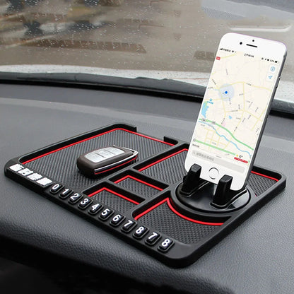 Car Non-Slip Mat Built-In Phone Holder