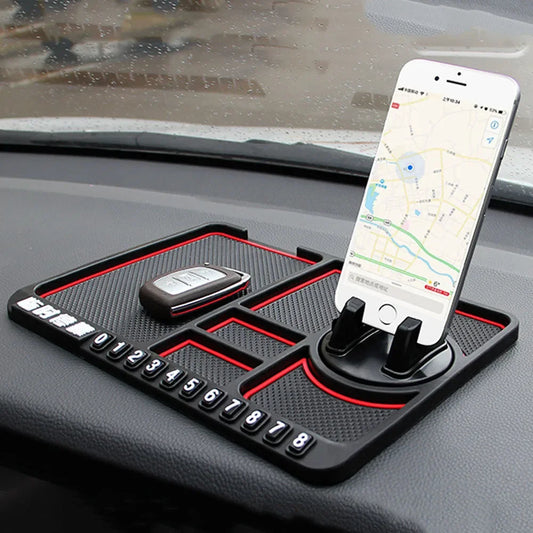 Car Non-Slip Mat Built-In Phone Holder
