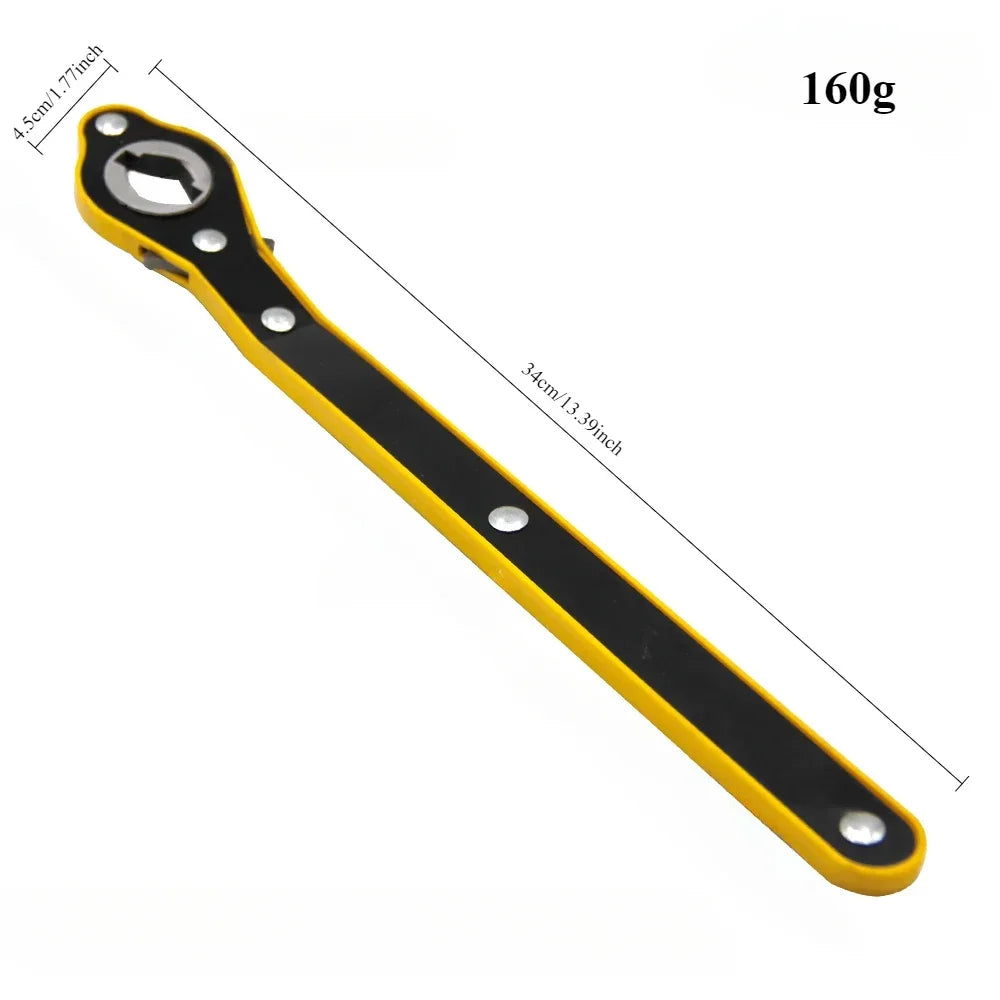Dual-Head Car Jack Ratchet Wrench