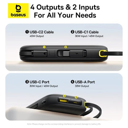 Baseus 45W Power Bank Built-in Cable