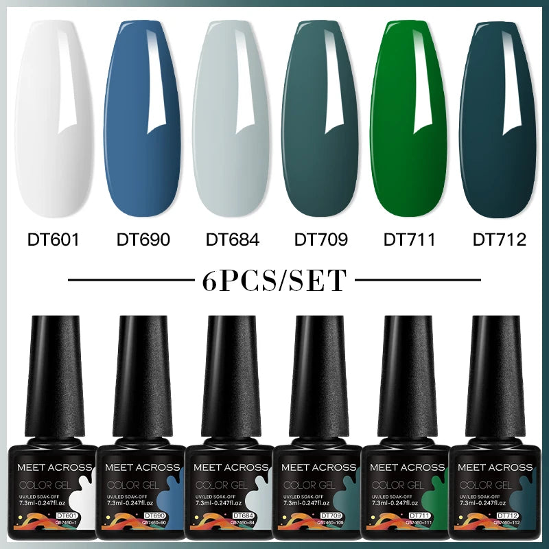 6pcs DIY Semi-Permanent Gel Polish Set