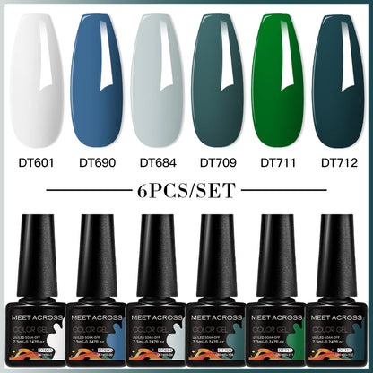 6pcs DIY Semi-Permanent Gel Polish Set
