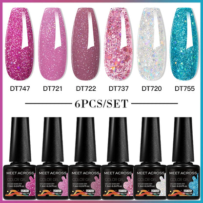 6pcs DIY Semi-Permanent Gel Polish Set