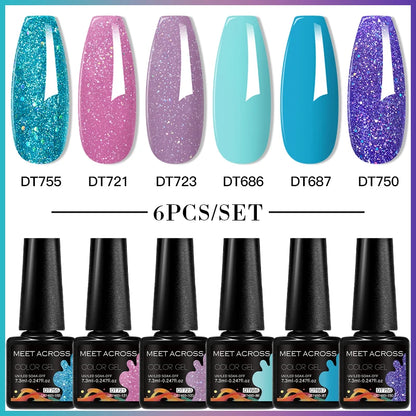 6pcs DIY Semi-Permanent Gel Polish Set