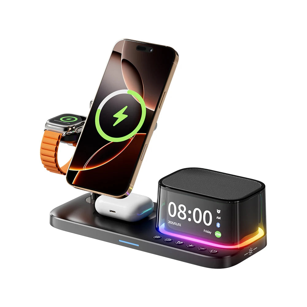 Qi2 25W 5-in-1 Wireless Charging Station