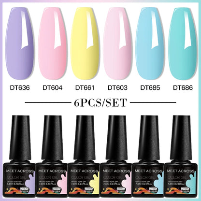 6pcs DIY Semi-Permanent Gel Polish Set