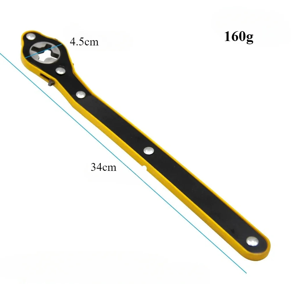 Dual-Head Car Jack Ratchet Wrench