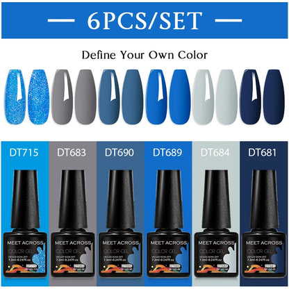 6pcs DIY Semi-Permanent Gel Polish Set
