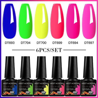 6pcs DIY Semi-Permanent Gel Polish Set