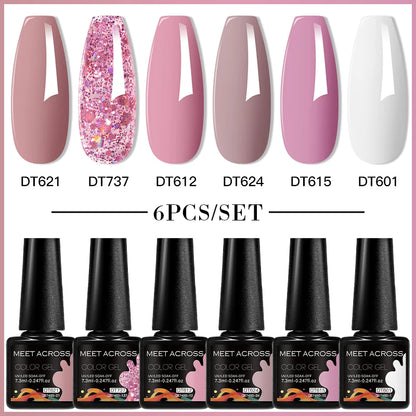 6pcs DIY Semi-Permanent Gel Polish Set
