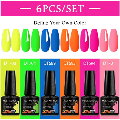 6pcs DIY Semi-Permanent Gel Polish Set
