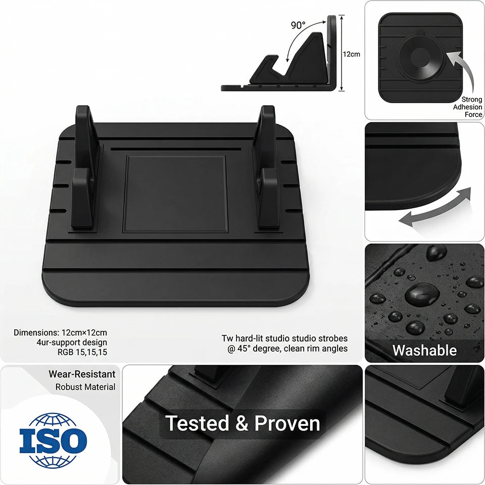Eco-Silicone Phone Stand Mat Car Desk