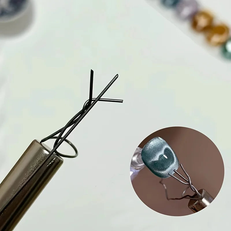 Close-up of a whisk with a close-in inset showing the whisk's head.
