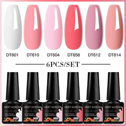 6pcs DIY Semi-Permanent Gel Polish Set