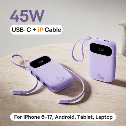 Baseus 45W Power Bank Built-in Cable