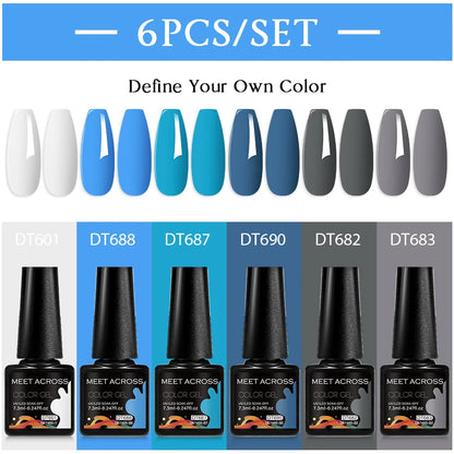 6pcs DIY Semi-Permanent Gel Polish Set