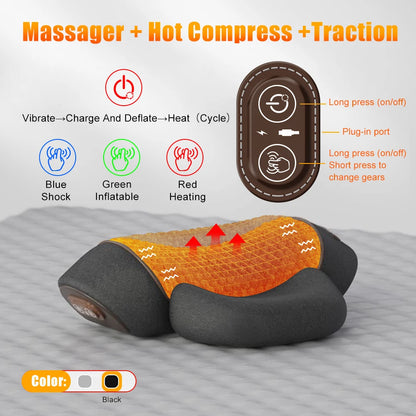 TheraNeck™ Heated Cervical Massager Pillow – Spine & Sleep Support