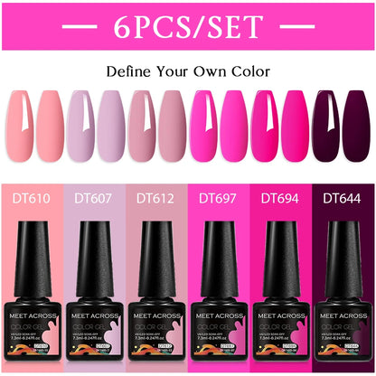6pcs DIY Semi-Permanent Gel Polish Set