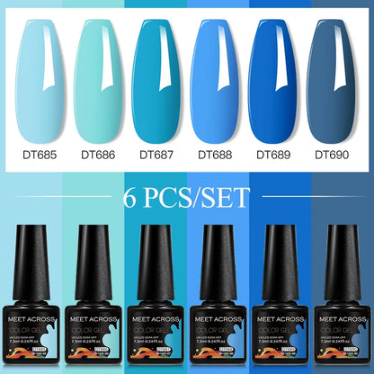 6pcs DIY Semi-Permanent Gel Polish Set