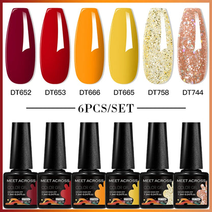 6pcs DIY Semi-Permanent Gel Polish Set
