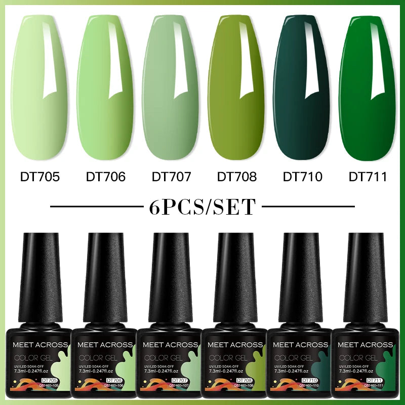 6pcs DIY Semi-Permanent Gel Polish Set