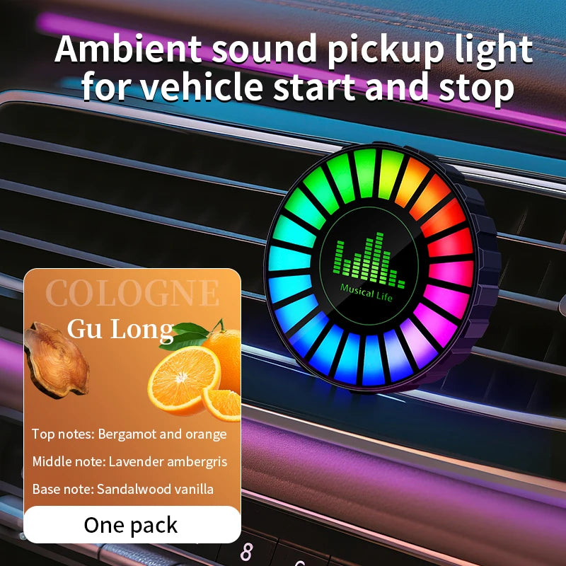 RGB Sound-Reactive Car Air Freshener
