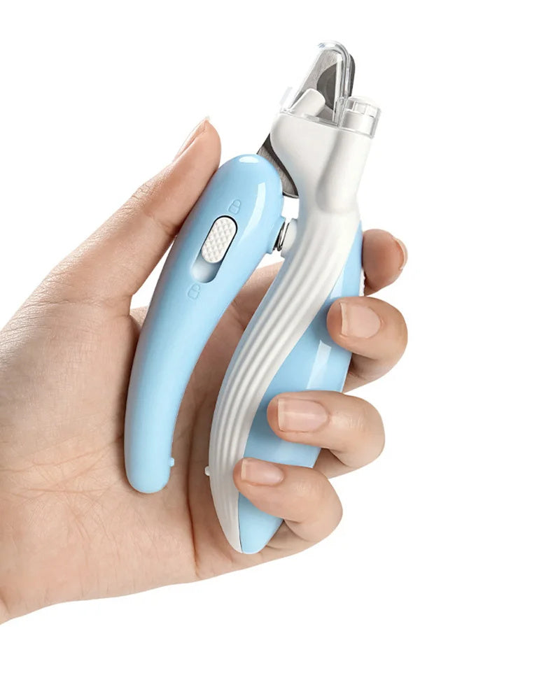 LED Electric Pet Nail Clippers – Dog & Cat Nail Grinder with Light for Safe Trimming