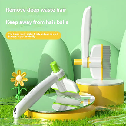 Self-Cleaning Pet Grooming Comb – For Cats & Dogs