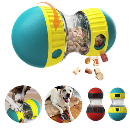 Interactive Food Dispensing Dog Toy – Tumbler Puzzle Ball for Slow Feeding & Mental Stimulation