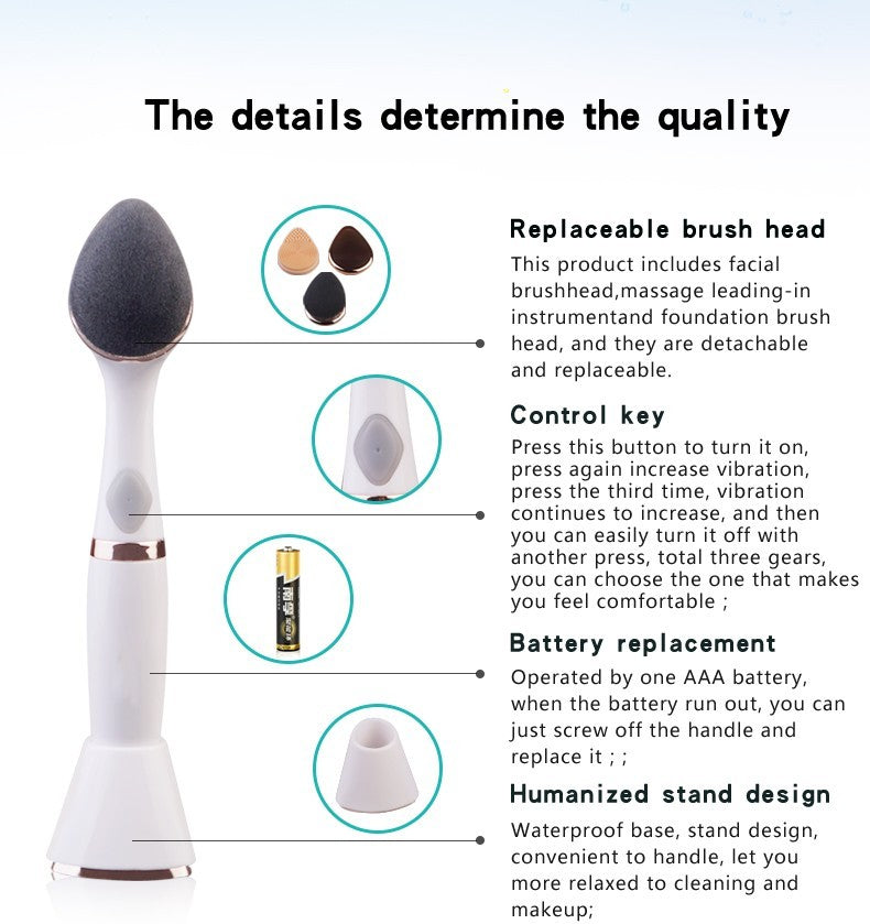 3-in-1 Facial Cleansing Brush – Deep Clean, Exfoliate & Massage