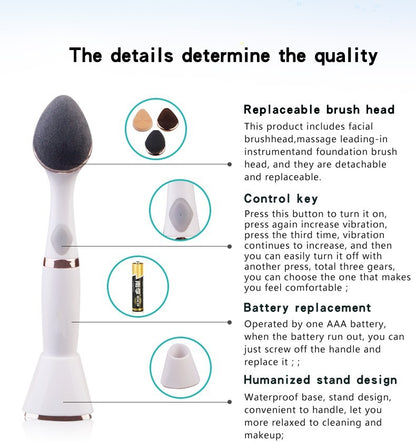 3-in-1 Facial Cleansing Brush – Deep Clean, Exfoliate & Massage