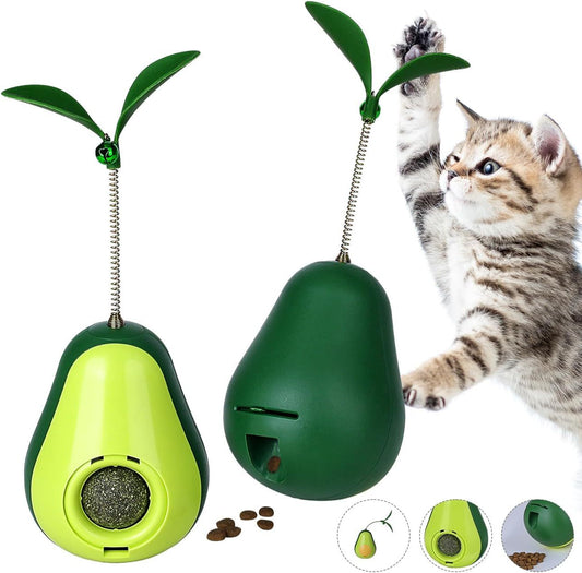 "Catnip Self-Grooming Corner Brush for Cats – 2-in-1 Toy & Massage"