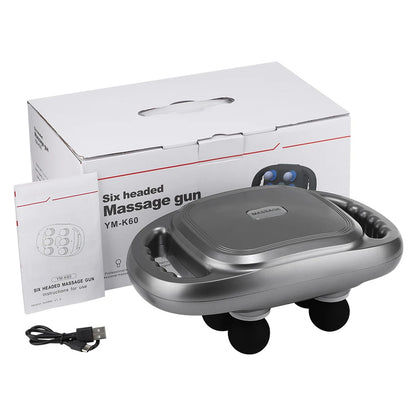 6-Head Fascia Massage Gun – Deep Tissue Muscle Therapy CXJ