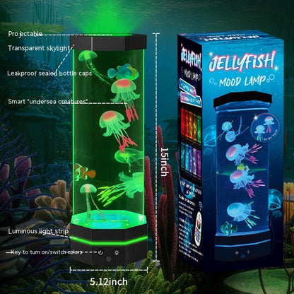 17-Color Changing Jellyfish Lava Lamp with Remote Control