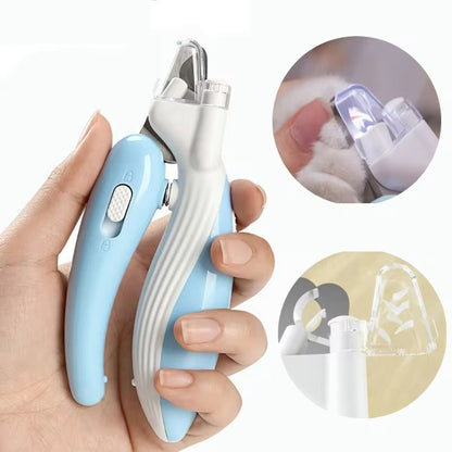 LED Electric Pet Nail Clippers – Dog & Cat Nail Grinder with Light for Safe Trimming