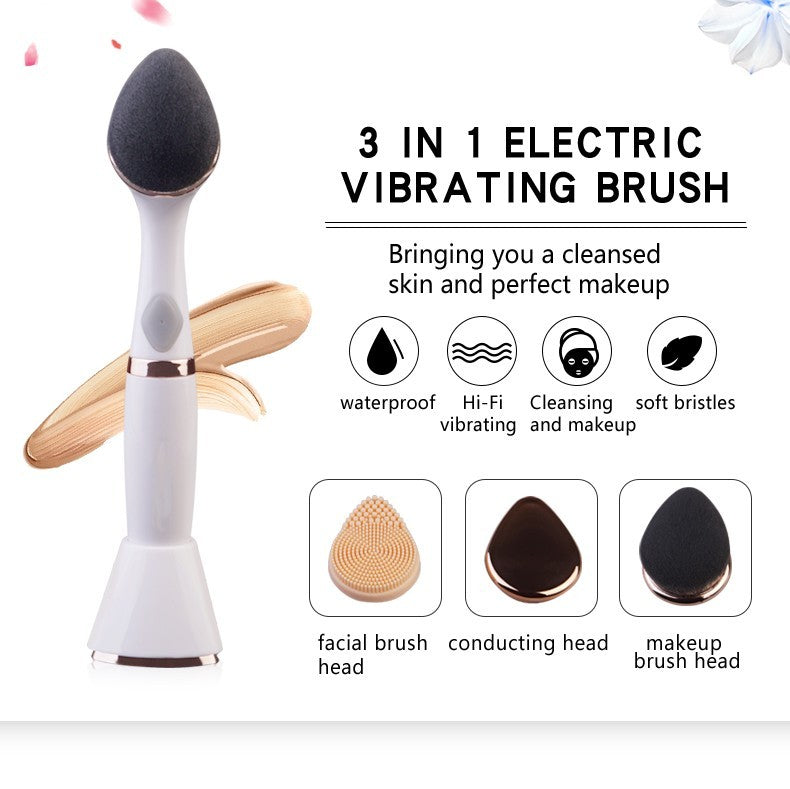 3-in-1 Facial Cleansing Brush – Deep Clean, Exfoliate & Massage