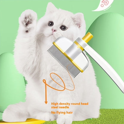 Self-Cleaning Pet Grooming Comb – For Cats & Dogs