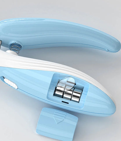 LED Electric Pet Nail Clippers – Dog & Cat Nail Grinder with Light for Safe Trimming