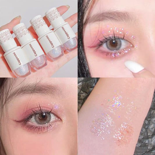 Cubs Bowling Liquid Eyeshadow & Highlighter – Shimmer Duo for Eyes and Glow | Long-Lasting & Lightweight Formula