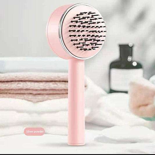 3D Air Cushion Self-Cleaning Hair Brush – Anti-Static Massager for Women