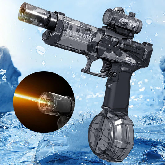 Fire Rat Electric Water Pistol – USB‑Rechargeable LED Spray Gun